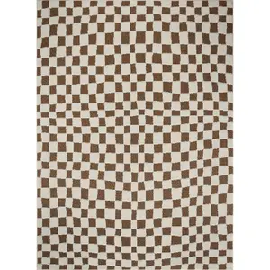 IRINA Skandi Checkered Area Rug 200 x 275 cm