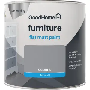 GoodHome Queens Flat matt Furniture paint, 500ml