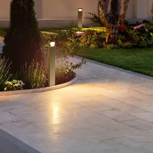 Luminosa Hide LED Outdoor Bollard Urban grey, Neutral-White 4000K, IP65