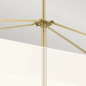 Luminosa Kichler Calters Integrated LED Bar Pendant Ceiling Light Champagne Gold, 3000K