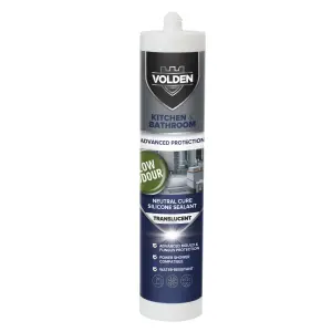 Volden Translucent Silicone-based Bathroom & kitchen Sanitary sealant, 280ml