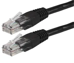 High-Speed RJ45 Black CAT5e Ethernet Patch Cable: Reliable Connectivity for LAN, Internet 5 Metres