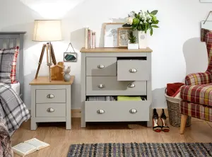 GFW Lancaster 2+2 Drawer Chest Grey