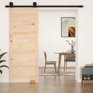 Berkfield Barn Door 80x1.8x204.5 cm Solid Wood Pine