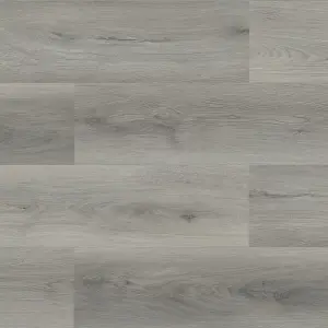 Light Grey Wood Effect Luxury Vinyl Tile, 2.5mm Matte Luxury Vinyl Tile For Commercial & Residential Use,3.67m² Pack of 16