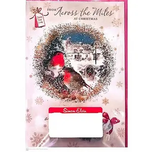 Simon Elvin From Across The Miles Christmas Card (Pack of 6) Multicoloured (One Size)