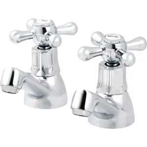 GoodHome Etel Traditional Basin Pillar Tap