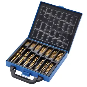 Draper HSS Titanium Nitride Coated Drill Bit Set (99 Piece) 08887