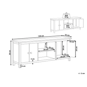 TV Stand Wood Light Wood SALTON