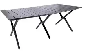 120 x 60 Portable Outdoor Picnic Table - Weather-Resistant Folding Camping Table with Carry Bag, X-Shape Support, Easy Assembly