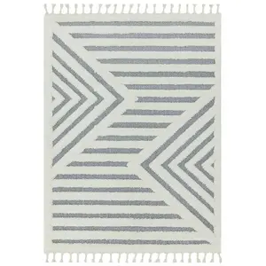 Abstract Kilim Modern Striped Moroccan Easy to clean Rug for Dining Room-80cm X 150cm