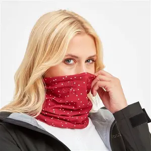 Snood Multifunctional Neck Warmer - Dark Pink Confetti Spot