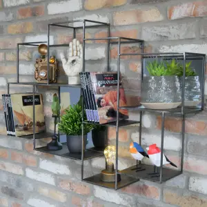 Melody Maison Industrial Multi Shelf Wall Unit