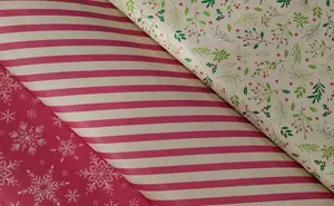 3 Recyclable Christmas Wrapping Paper Kraft Brown 3M 70cm Snowflake Holly Stripe