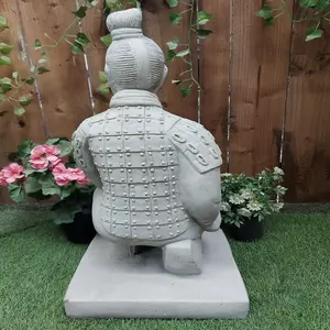 Stone Cast Japanese Samurai Garden Ornament