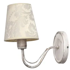 Luminosa Malbo Candle Wall Lamp White, Gold 26cm