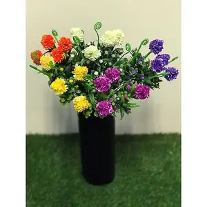 Best Artificial 34cm Purple Hydrangea Flower Spray for display planter