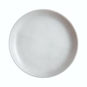 URBNLIVING 2cm Height Set of 6 Opal Glass Marble Grey Dessert Plate