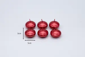 6pc Red Floating Tealight Candles