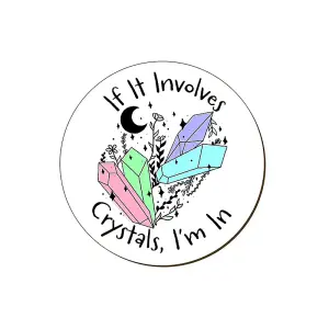 Grindstore If It Involves Crystals, Im In Coaster White (One Size)