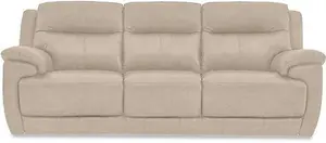 Touch 3 Seater Heavy Duty Fabric Sofa - Cream