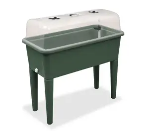 Garden Store Direct Raised Bed Grow Table XXL with Grow Lid & Self Watering System Dark Green