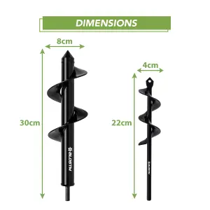 BLOSTM Auger Drill Bits - 2 Piece