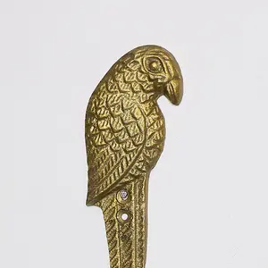 Melody Maison Rustic Gold Parrot Wall Hook 16cm x 6cm