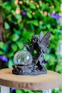 Solar Powered LED Outdoor Fairy Light Statue Garden or Patio Ornament