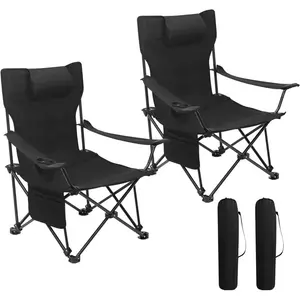 Mineo Folding Camping Chair Black