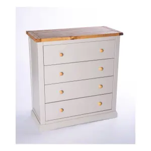 Loreo 4 Drawer Chest of Drawers Wood Knob