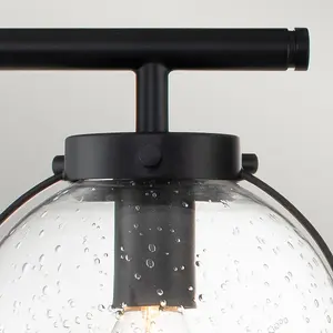 Luminosa Hinkley Hollis Bathroom Wall Lamp Black, IP44