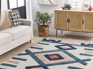 Rectangular Cotton Area Rug 160 x 230 cm Multicolour KOZLU