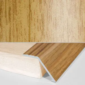 A47 41mm Aluminium Wood Effect Self Adhesive Door Threshold Ramp Profile - Light Oak, 0.9m