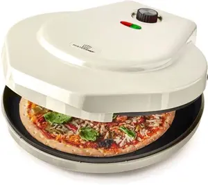 Misterchef Electric Pizza Maker 1400W, Indoor Portable Pizza Oven, 12 Inch / 30Cm, Energy Efficient, Free Digital Recipe Book