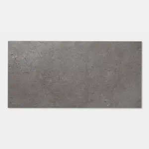 GoodHome Poprock Grey Tile Stone effect Self-adhesive Vinyl tile, 1.3m²