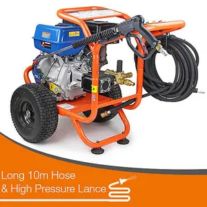 P1 PE P4200PWT 4200psi 290bar Petrol Pressure Washer, Hyundai 14hp Engine, Triplex Annovi Reverberi Pump