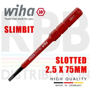 Wiha SlimBit Screwdriver Phillips Slotted Plusminus With Holder 1000v VDE 41230