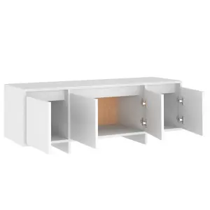 Berkfield TV Cabinet White 120x30x40.5 cm Engineered Wood