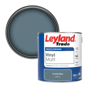 Leyland Trade Vinyl Matt Walls & Ceilings Emulsion Paint Turning Skies (PPG10-16) 2.5L