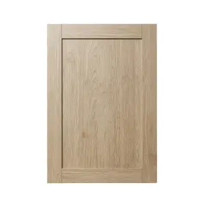 GoodHome Alpinia Matt light oak effect Shaker Tall appliance Cabinet door (W)600mm (H)867mm (T)18mm