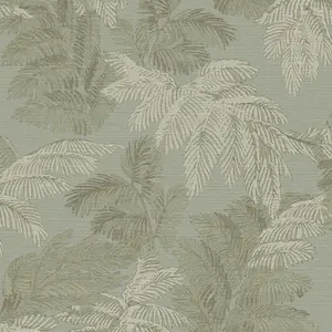 Galerie Italian Style Green Palm Leaf Design Wallpaper Roll