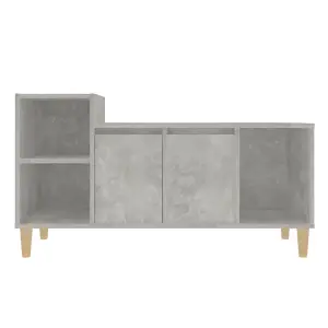 Berkfield TV Cabinet Concrete Grey 100x35x55 cm Engineered Wood