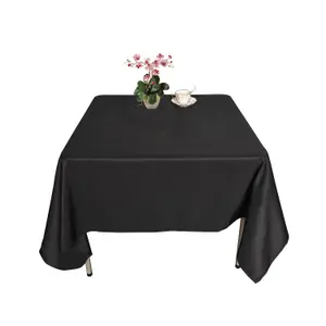 Neel Blue Square Tablecloth 137cm - Black (pack of 10)