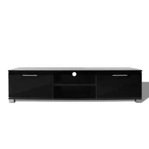 Berkfield TV Cabinet High-Gloss Black 120x40.3x34.7 cm