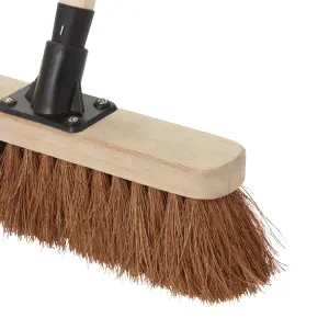 Straight Soft Coco Indoor & outdoor Broom, (W)300mm