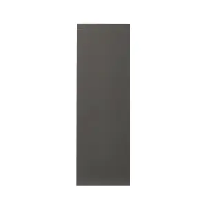 GoodHome Garcinia Integrated handle Gloss anthracite Tall wall Cabinet door (W)300mm (H)895mm (T)19mm