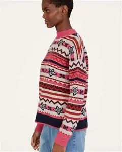 Womens Erin Lambswool Fair Isle Jumper Multi | Woolovers