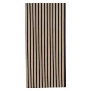 Kraus - Walnut - Acoustic Slat Wall Panel - (L) 120cm x (W) 57.3cm - Single Panel - Sample Size Available