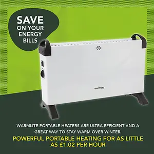 Warmlite WL41007 Convection Heater White 2000W